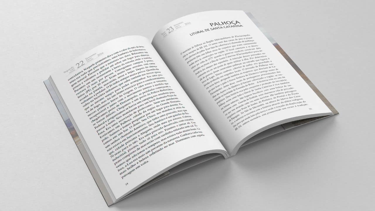 Diagramação de livro físico